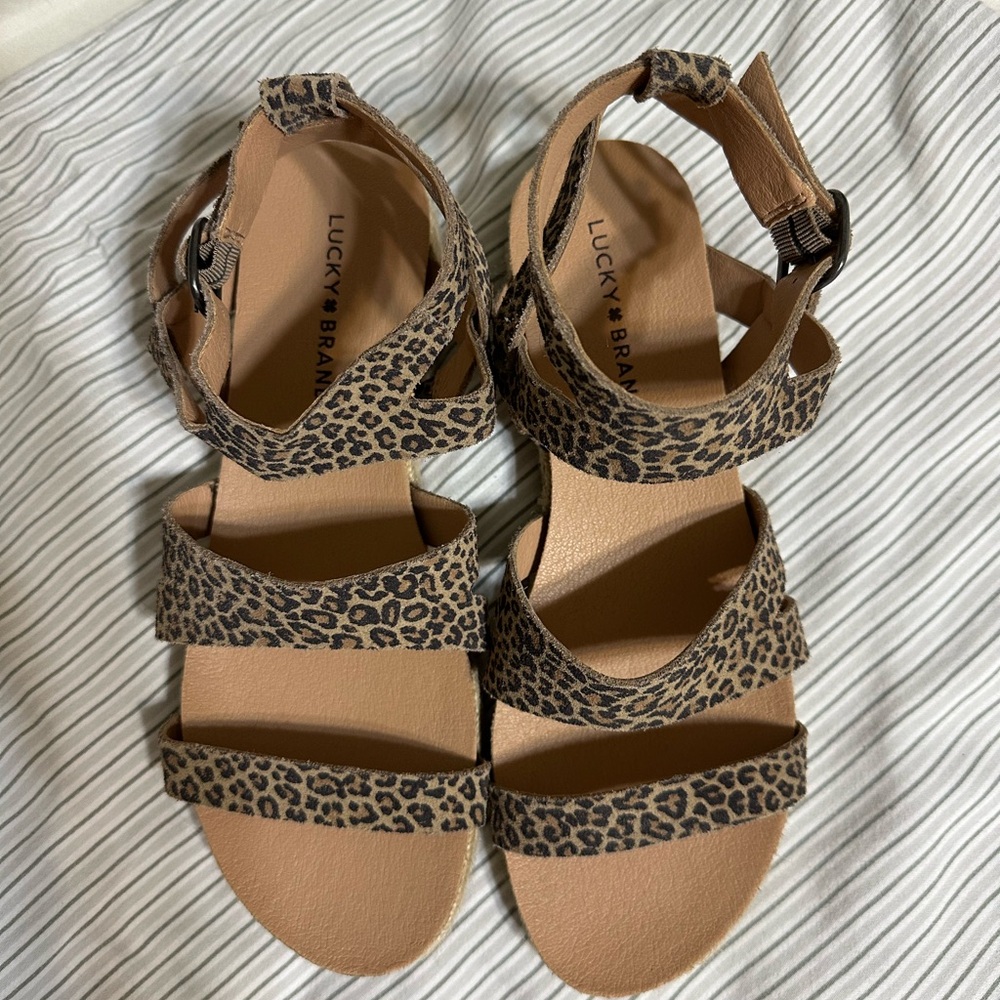 Lucky Brand Leopard Print Women's Sandals